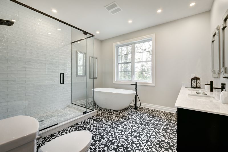 Open-Concept Bathroom Space